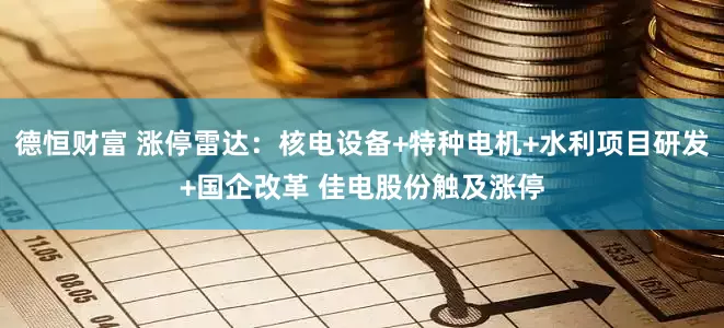 德恒财富 涨停雷达：核电设备+特种电机+水利项目研发+国企改革 佳电股份触及涨停